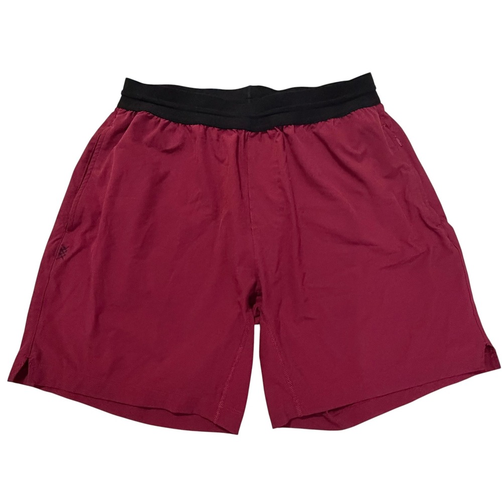 Rhone Mako Shorts Mens Large Burgundy Maroon Athletic Gym Training 100762